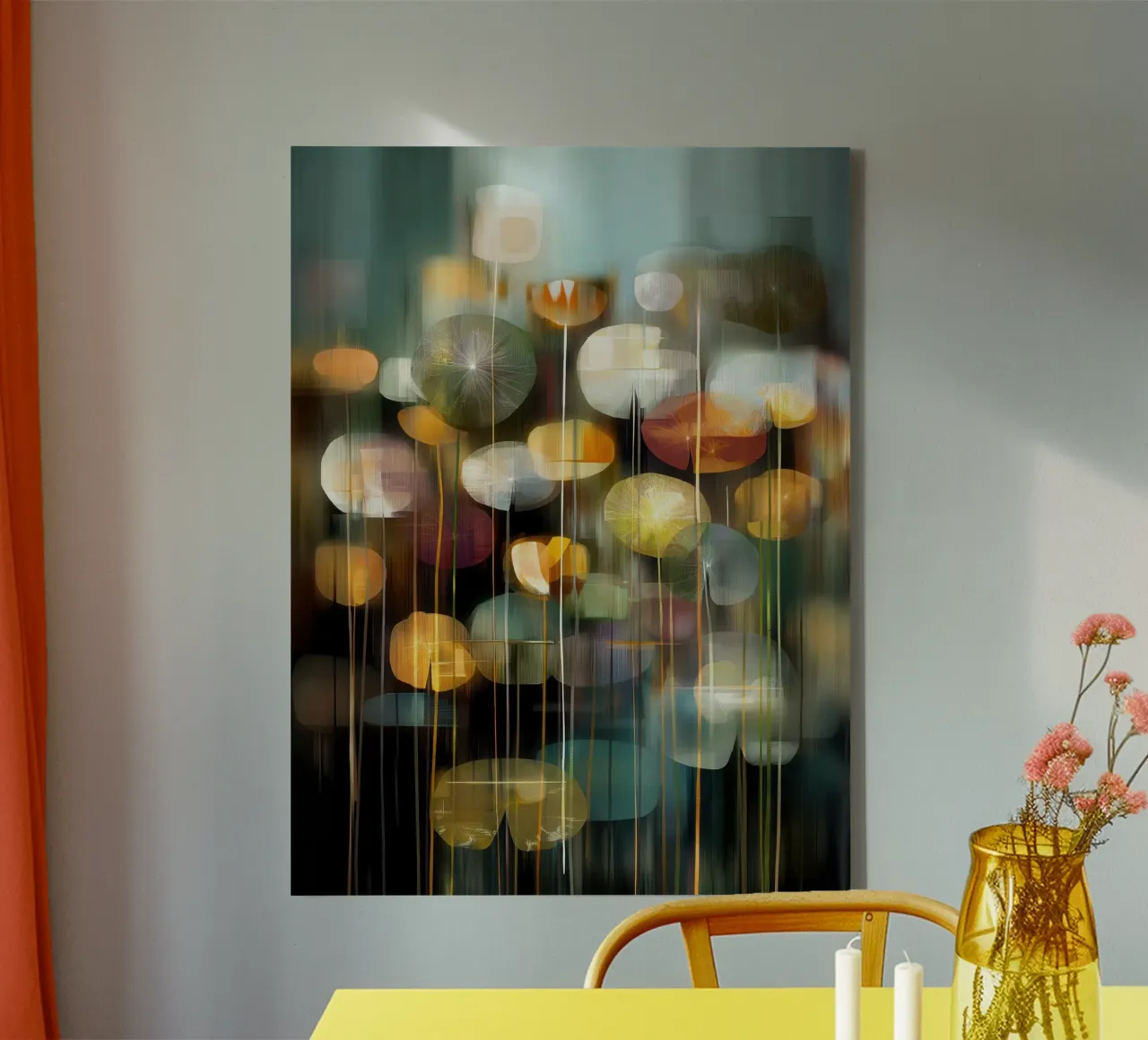 Muurkunst van Imagine canvas met Baklijst van Imagine