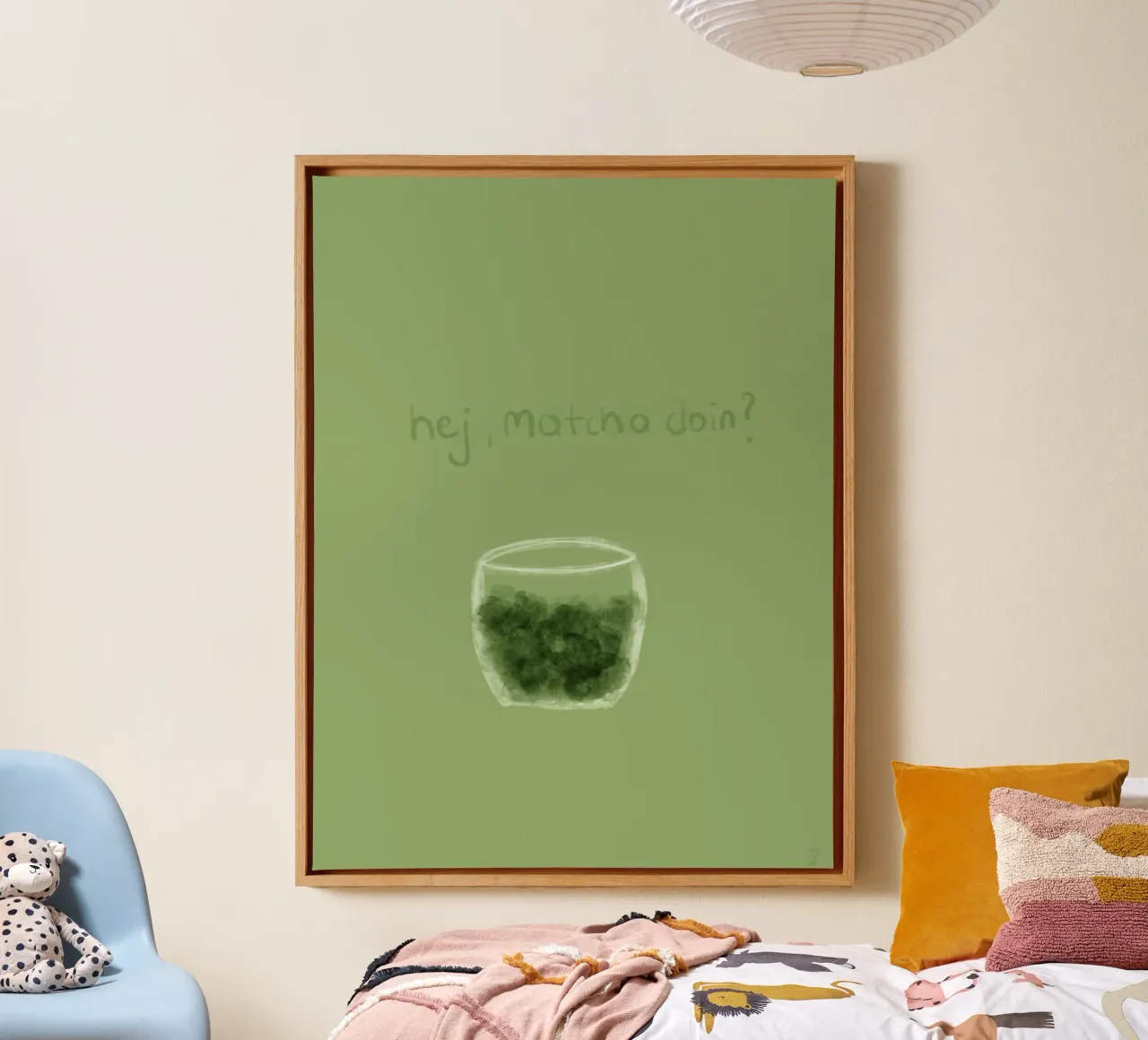 Hej, matcha doin? canvas by kind thoughts to paper