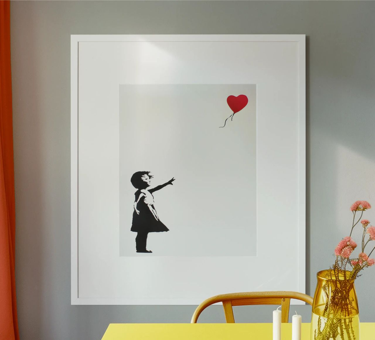 Mädchen mit Luftballon Poster von Moonyes