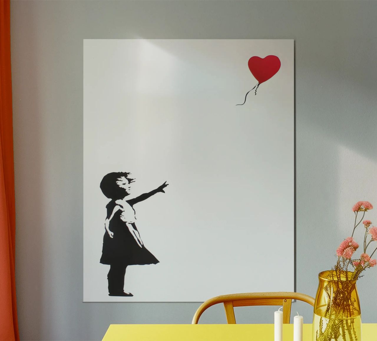 Mädchen mit Luftballon Poster von Moonyes