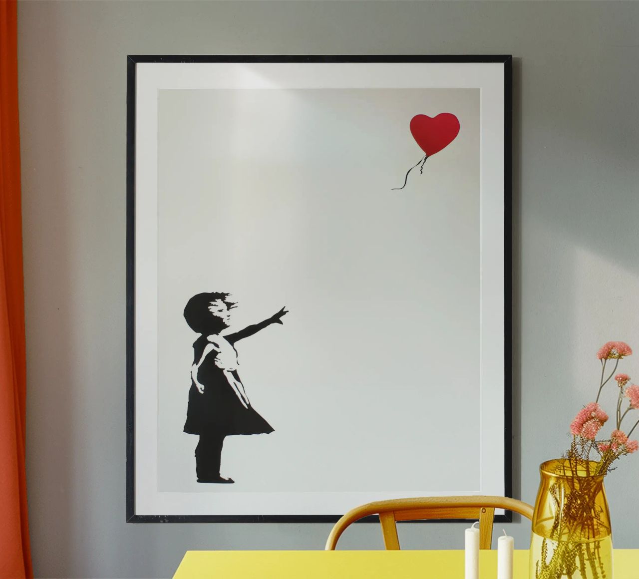 Mädchen mit Luftballon Poster von Moonyes
