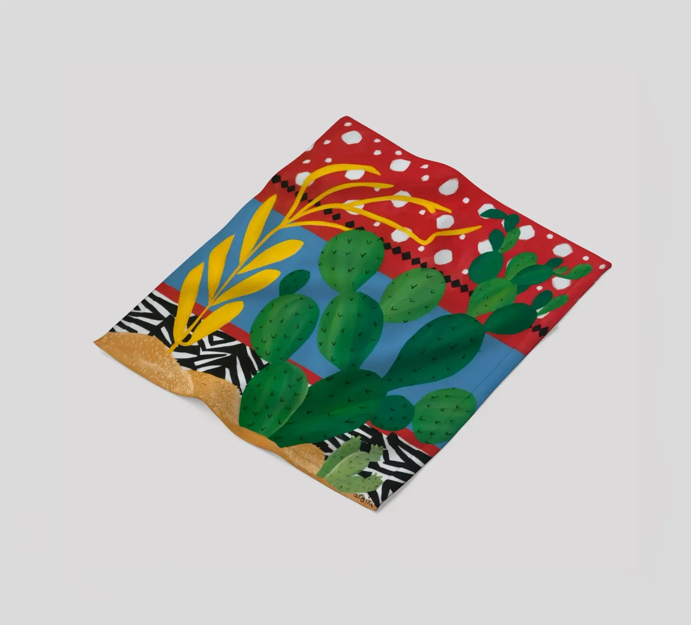Ruby Cactus Carnival Fleecedecke von Dawn Light