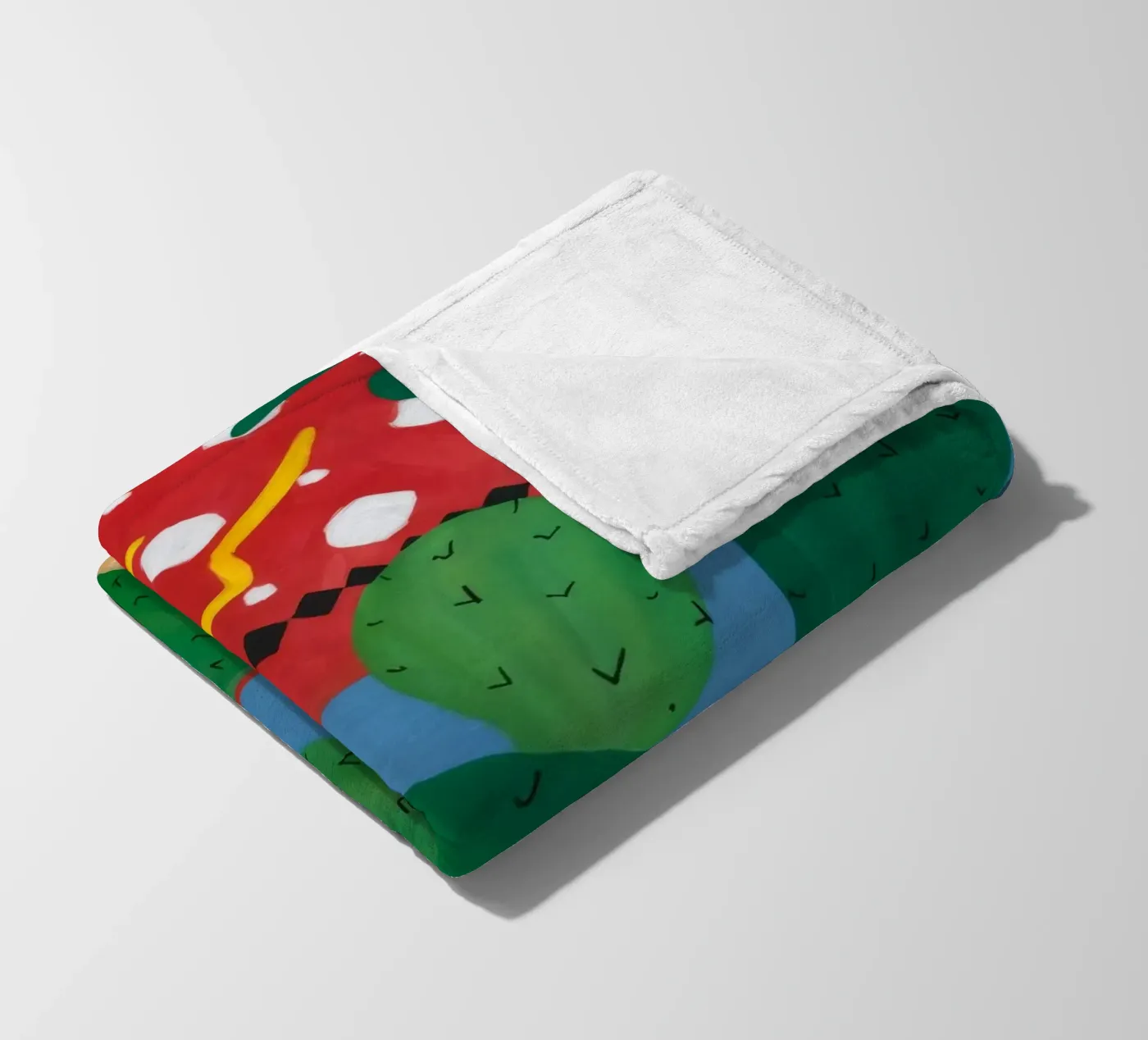 Ruby Cactus Carnival Fleecedecke von Dawn Light