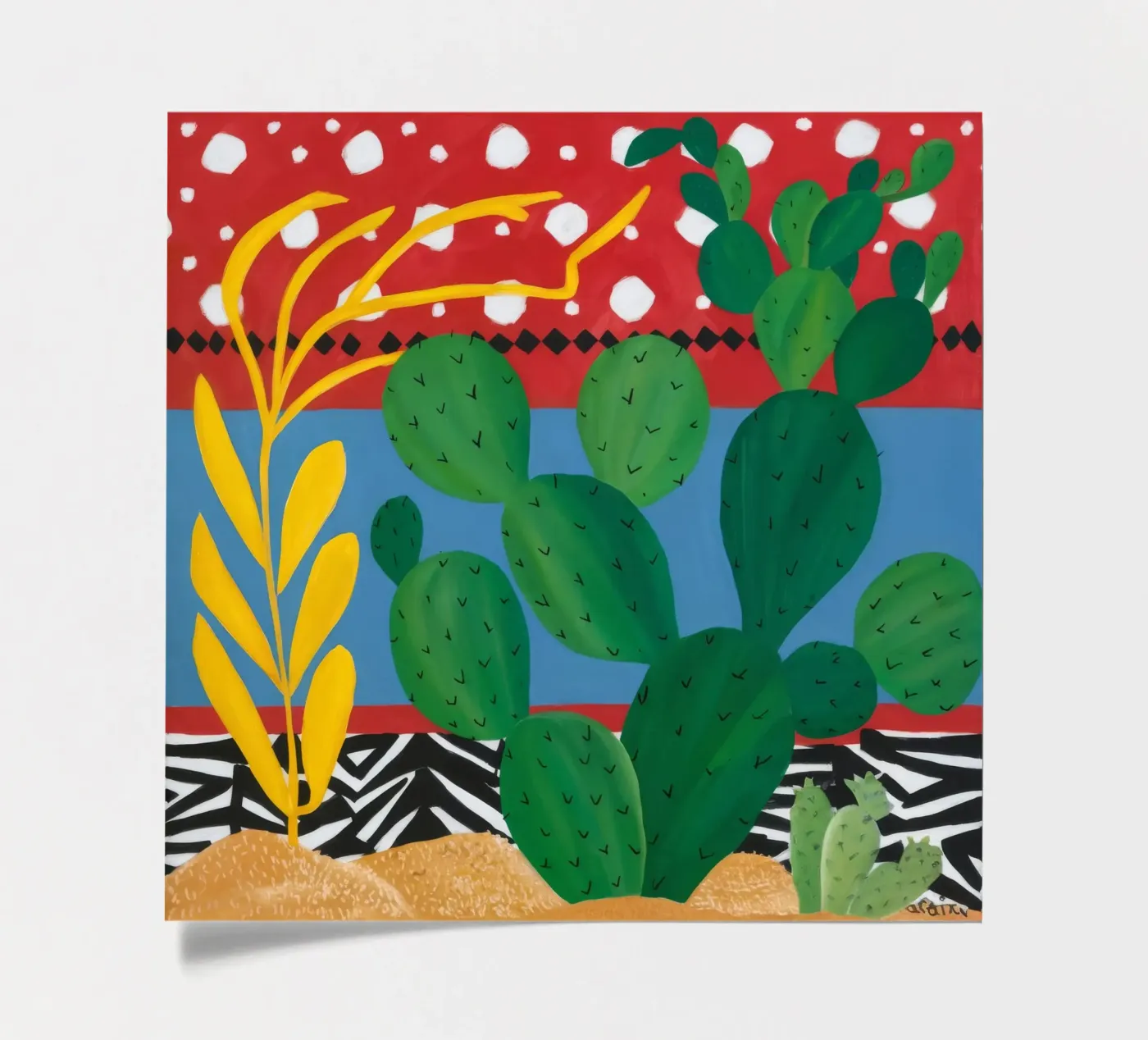 Ruby Cactus Carnival sticker sheet by Dawn Light