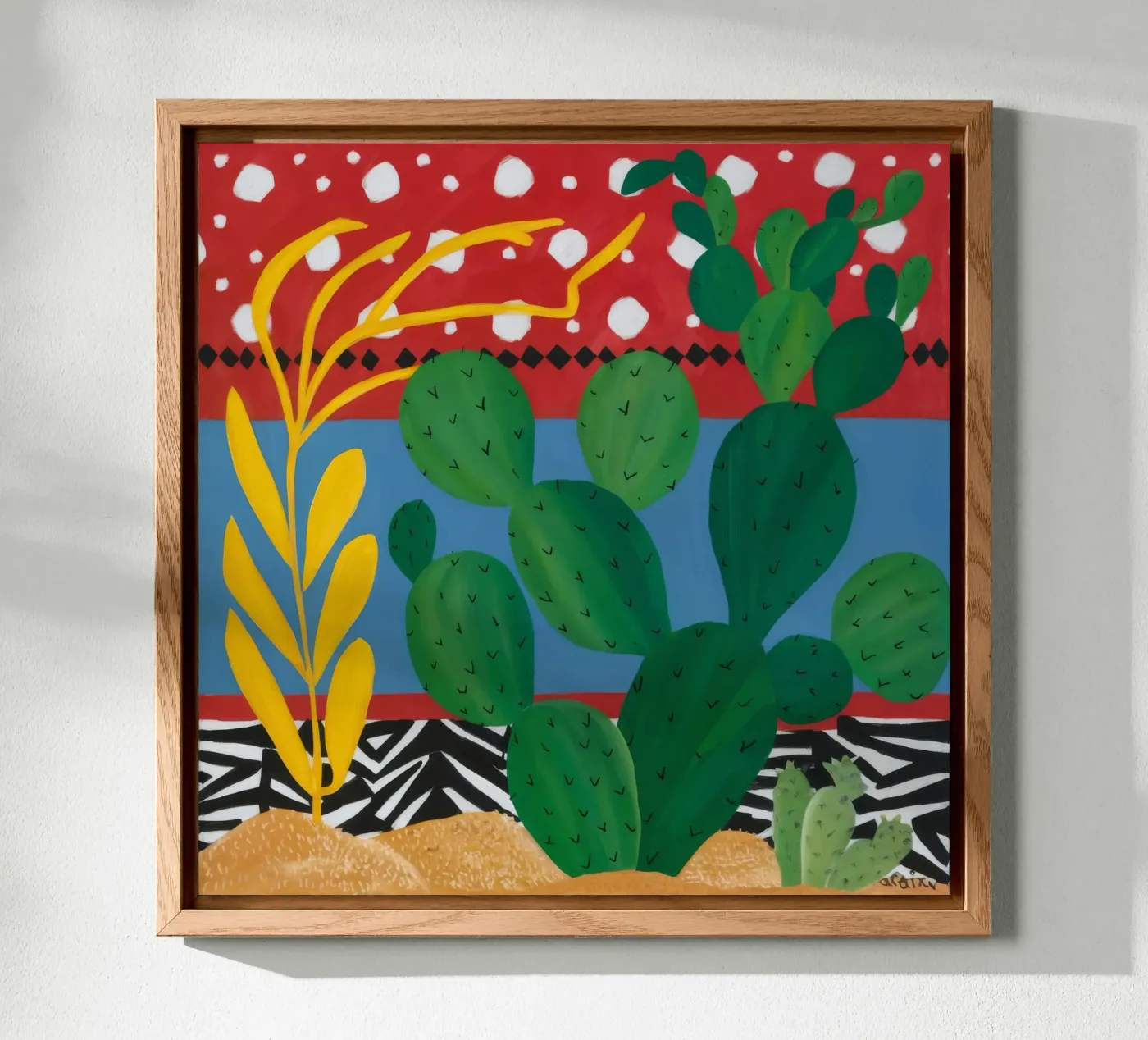Ruby Cactus Carnival forex plate by Dawn Light