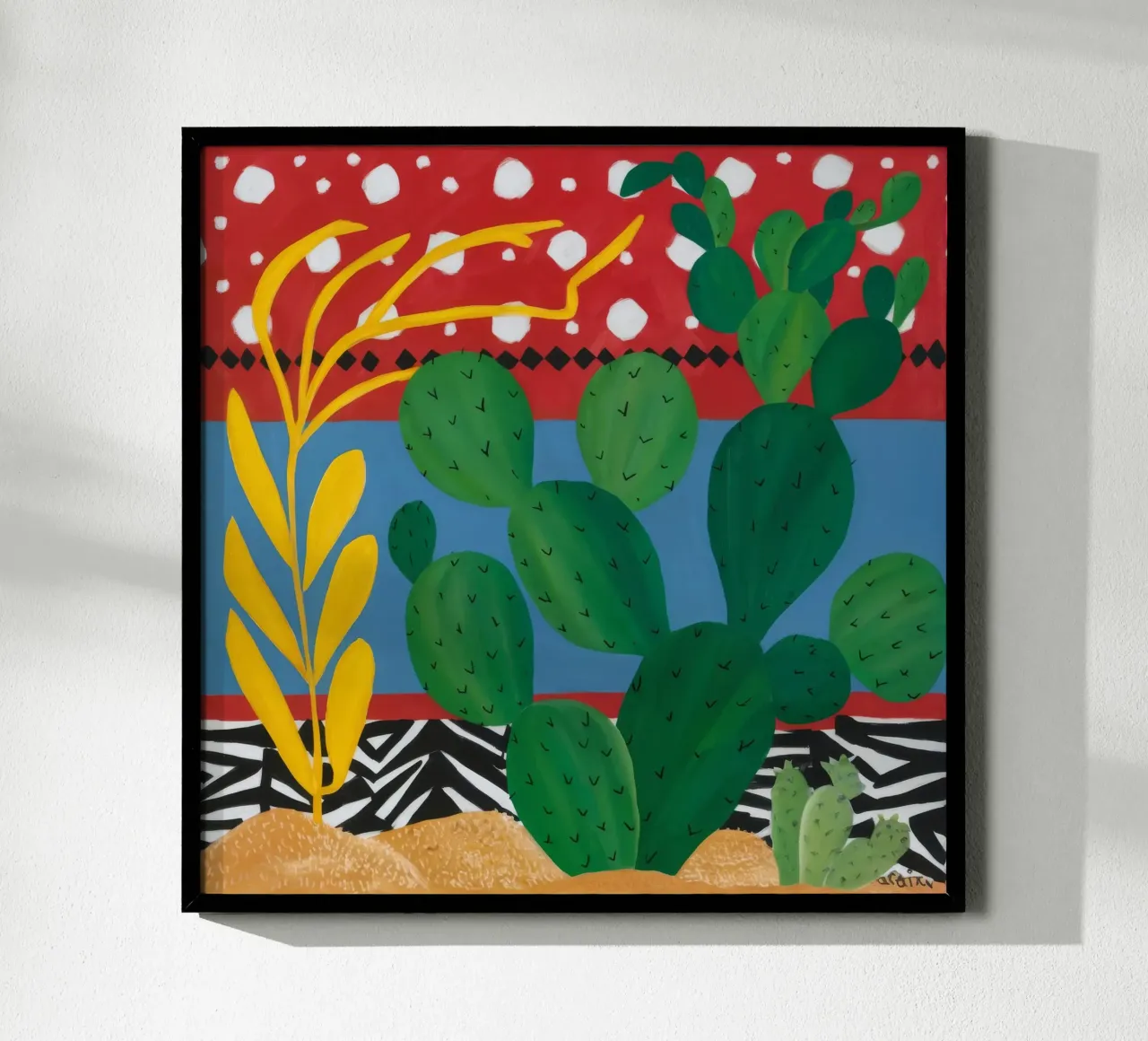 Ruby Cactus Carnival poster by Dawn Light