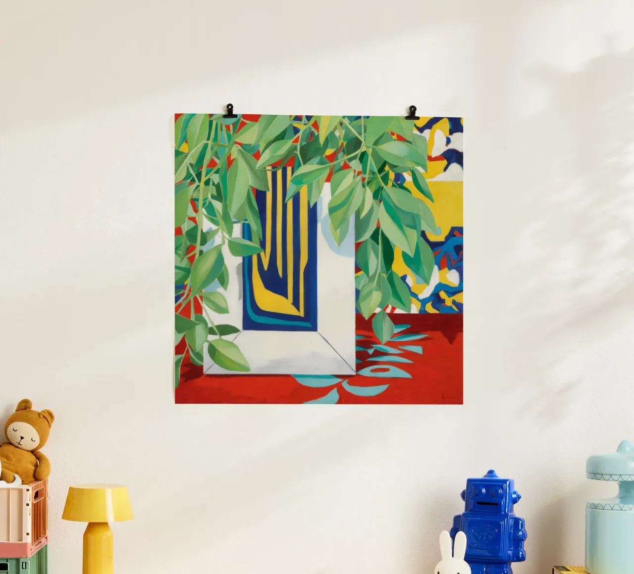 Sogno con finestra verdeggiante poster da Dawn Light