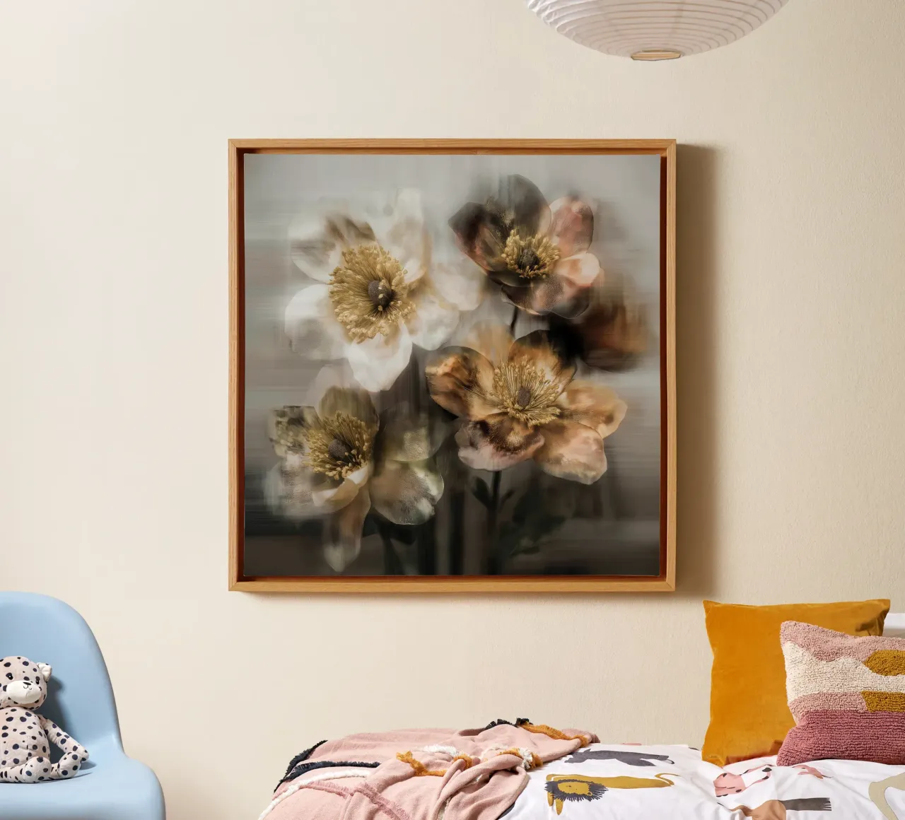 Bloemen classic canvas met Baklijst van Imagine