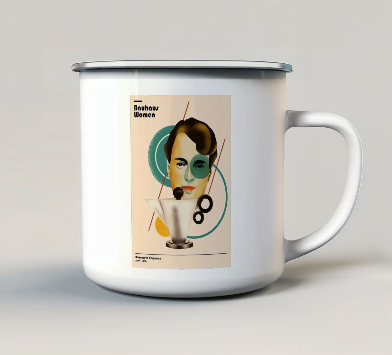 Bauhaus tazza in smalto da Maegan