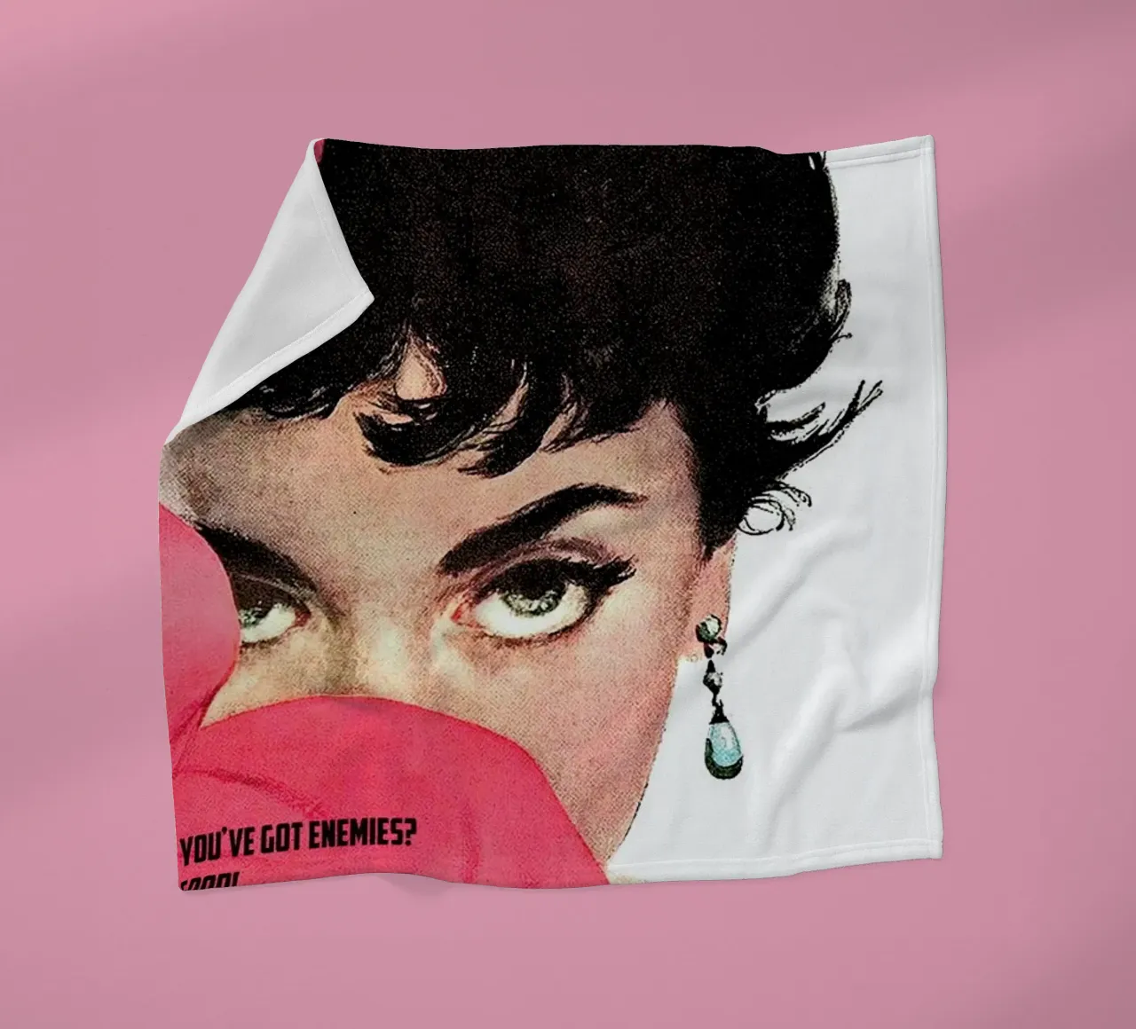 You've Got Enemies? fleece blanket by Gallery Print and Art Limited