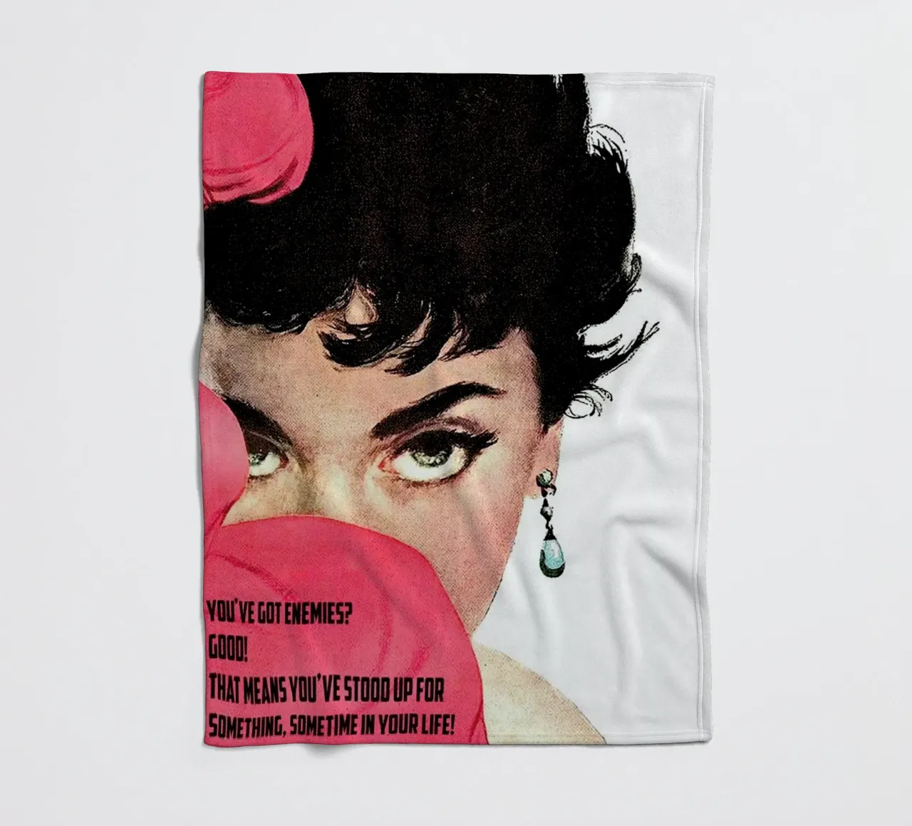 You've Got Enemies? fleece blanket by Gallery Print and Art Limited