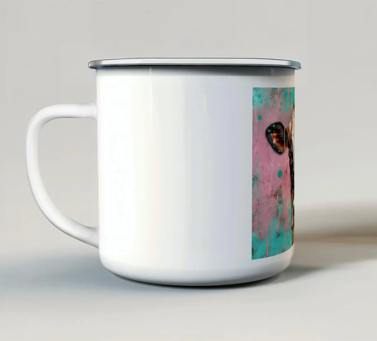 Arte da parete di Imagine tazza in smalto da Imagine