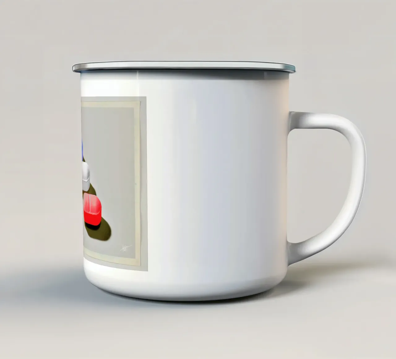 Interdependence 06 Emaille Tasse von Joachim Høst