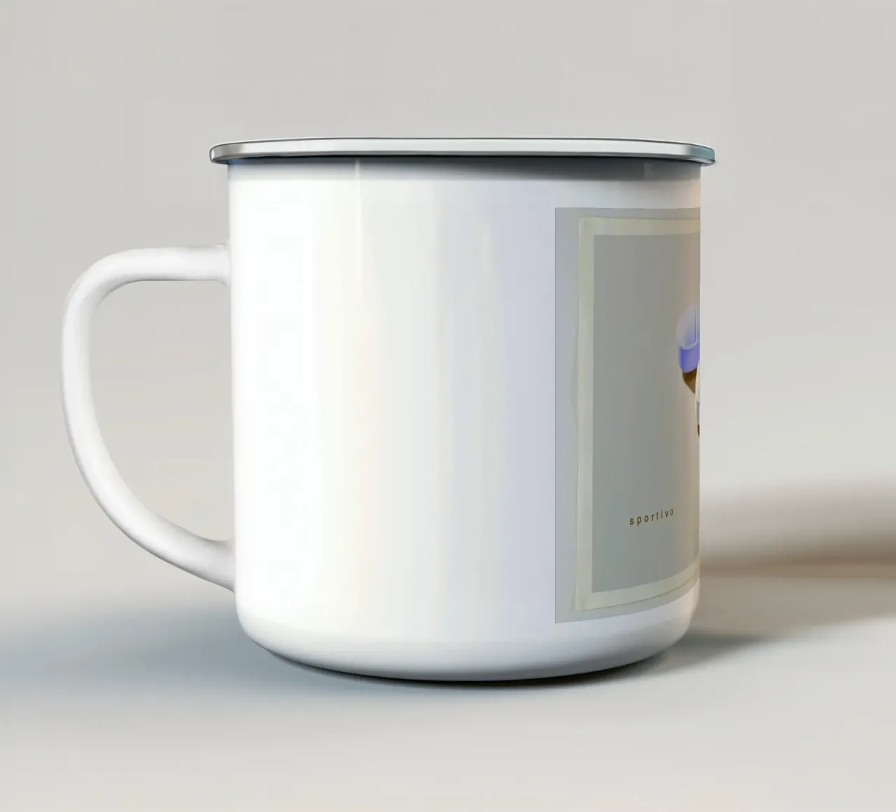 Interdependence 06 Emaille Tasse von Joachim Høst