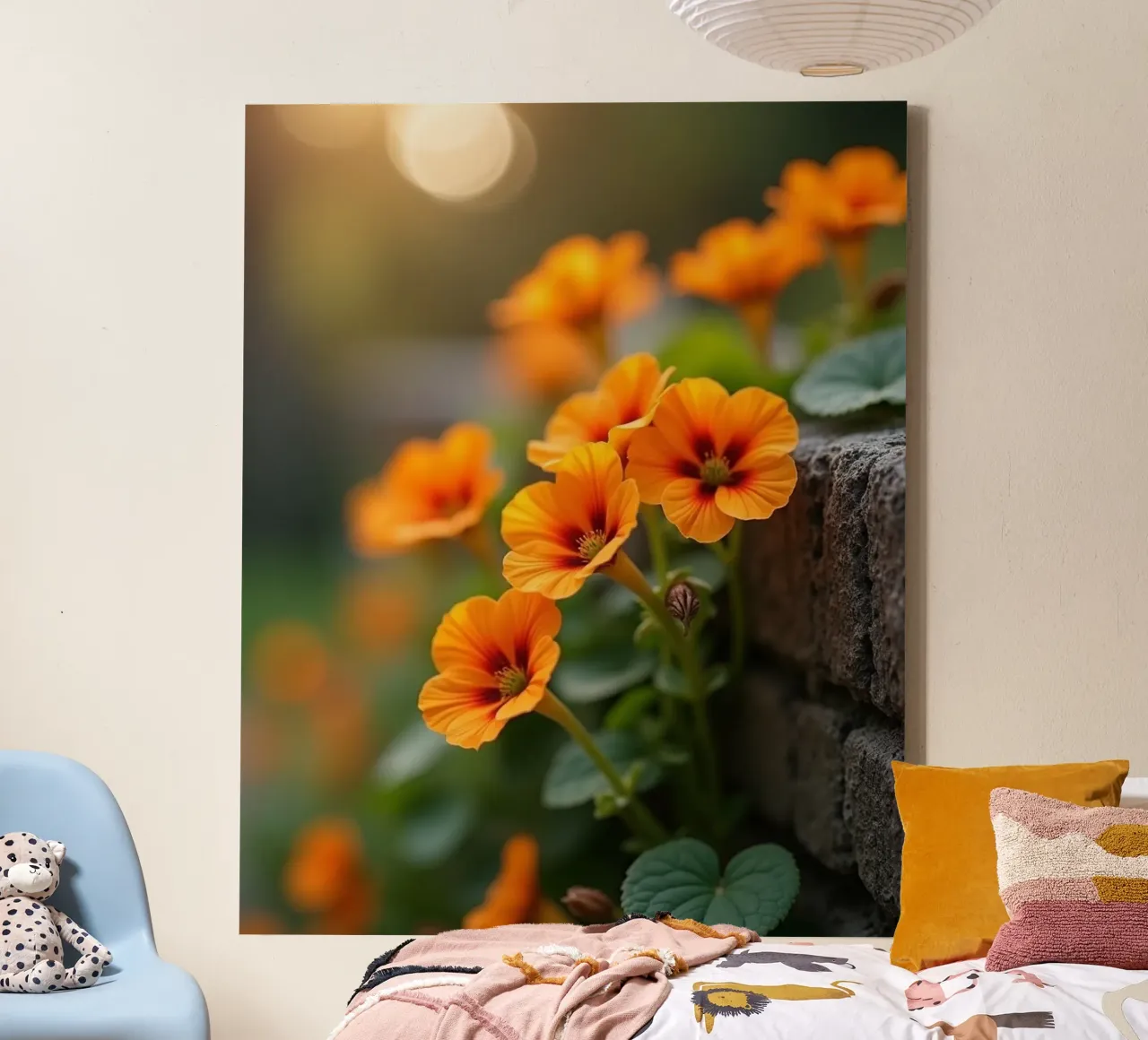 Geheime botanica canvas met Baklijst van Bold Blooms