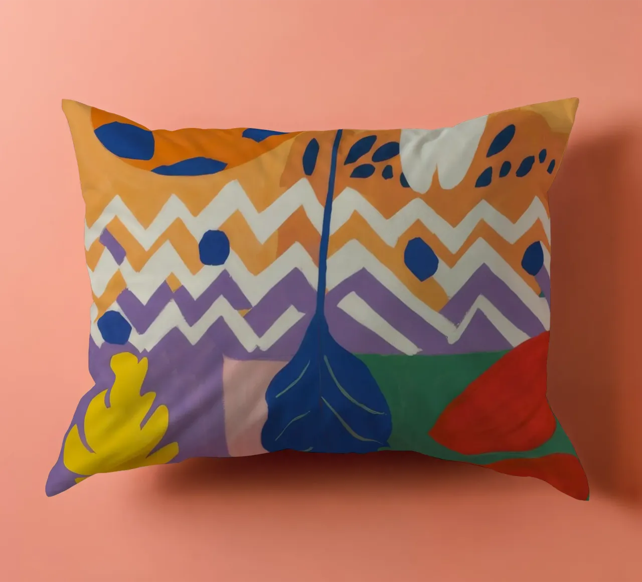 Rhythmic Abstract Play decorative cushion by Dawn Light