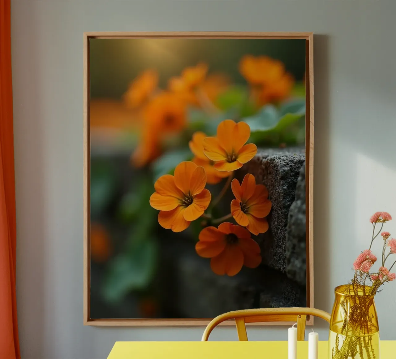 Geheime botanica canvas met Baklijst van Bold Blooms
