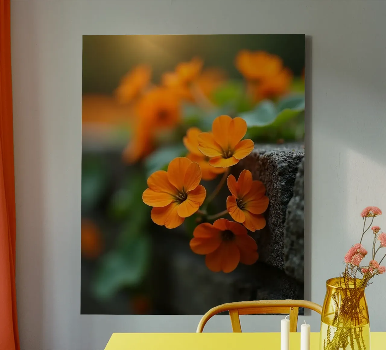 Geheime botanica canvas met Baklijst van Bold Blooms