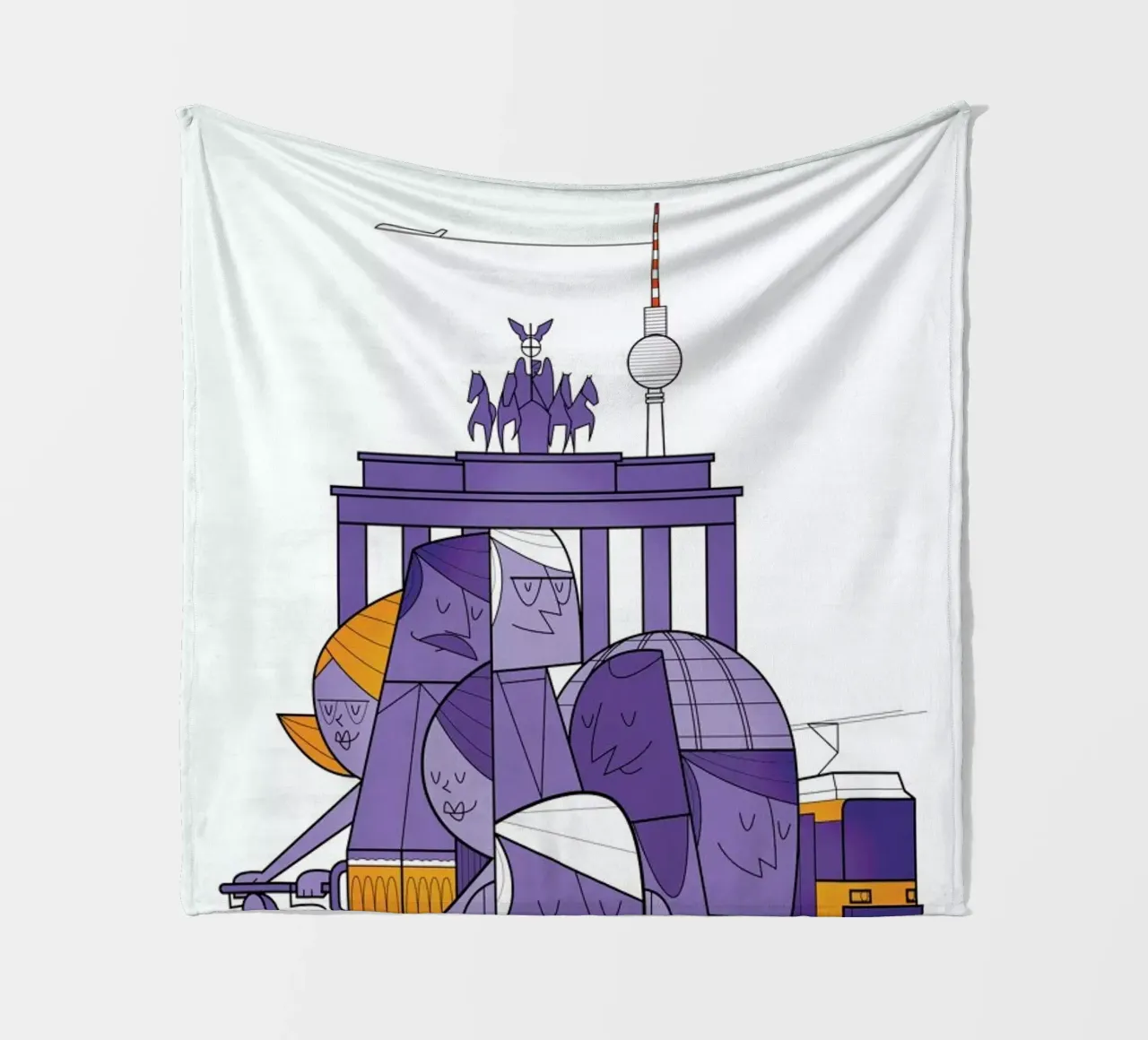 Berlin Fleecedecke von Ale Giorgini