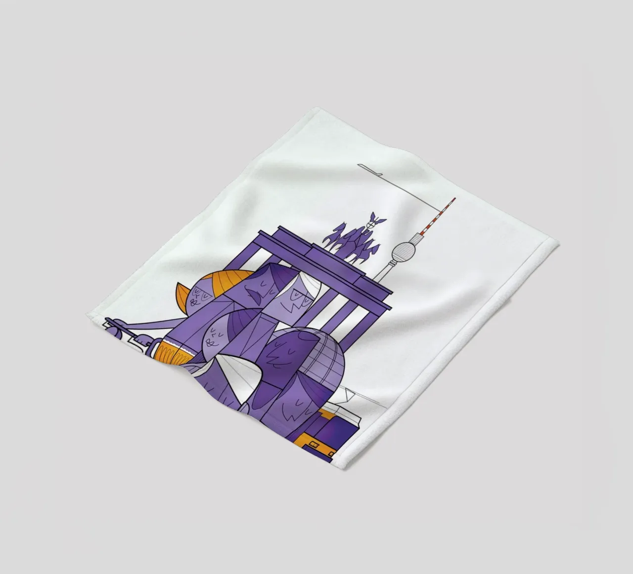 Berlin fleece blanket by Ale Giorgini
