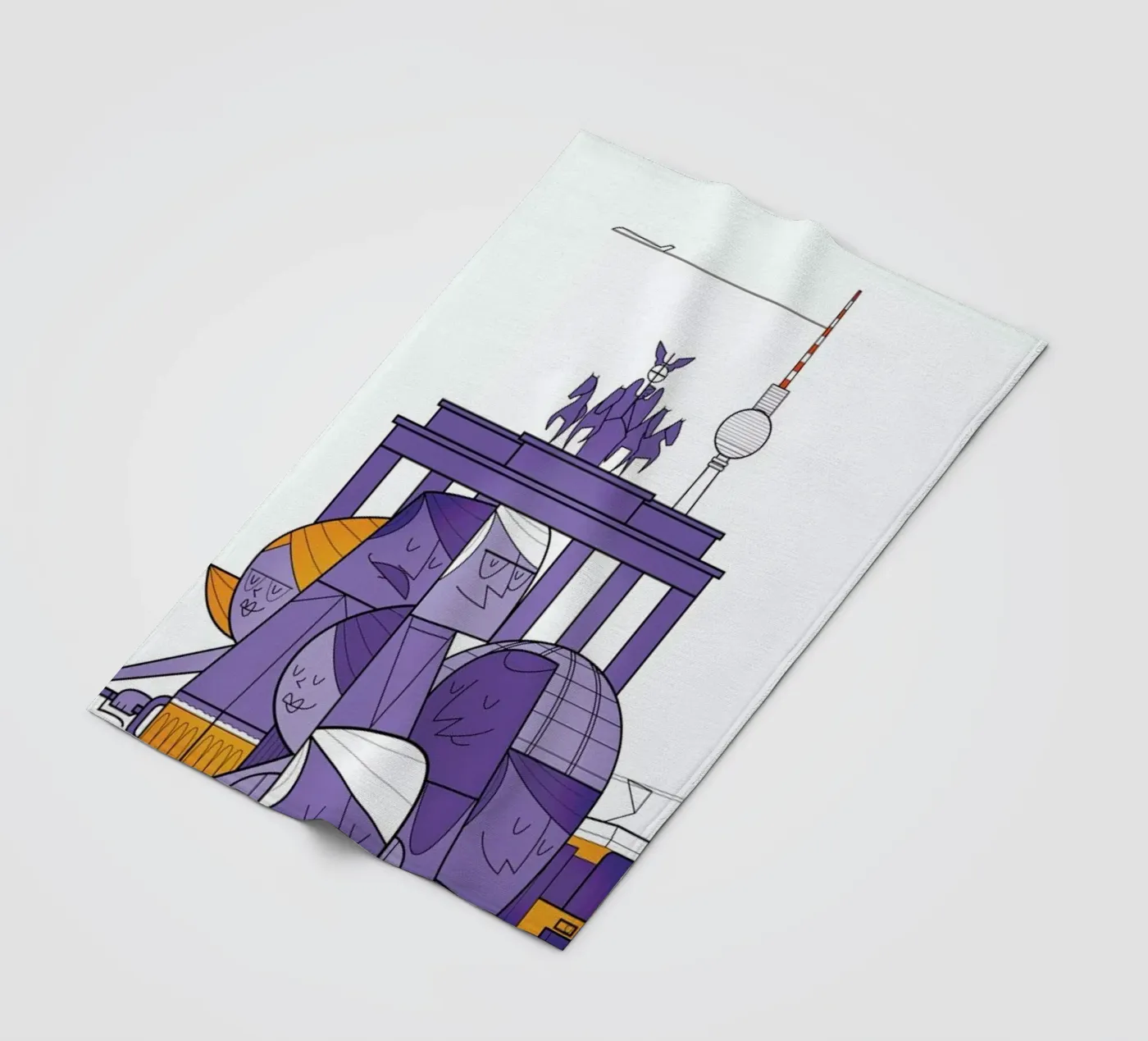 Berlin fleece blanket by Ale Giorgini