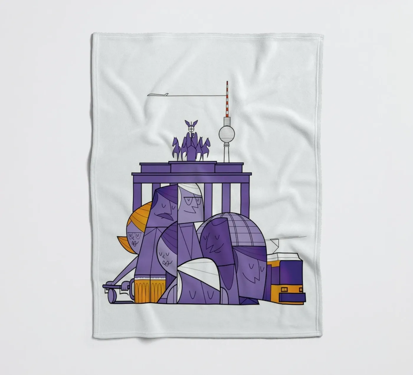 Berlin fleece blanket by Ale Giorgini