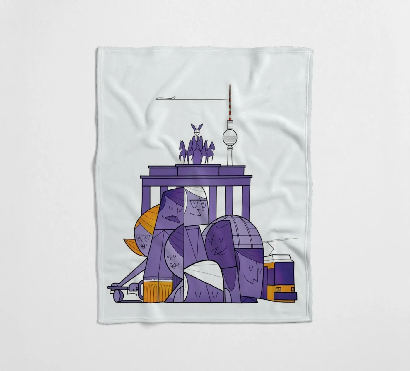 Berlin fleece blanket by Ale Giorgini