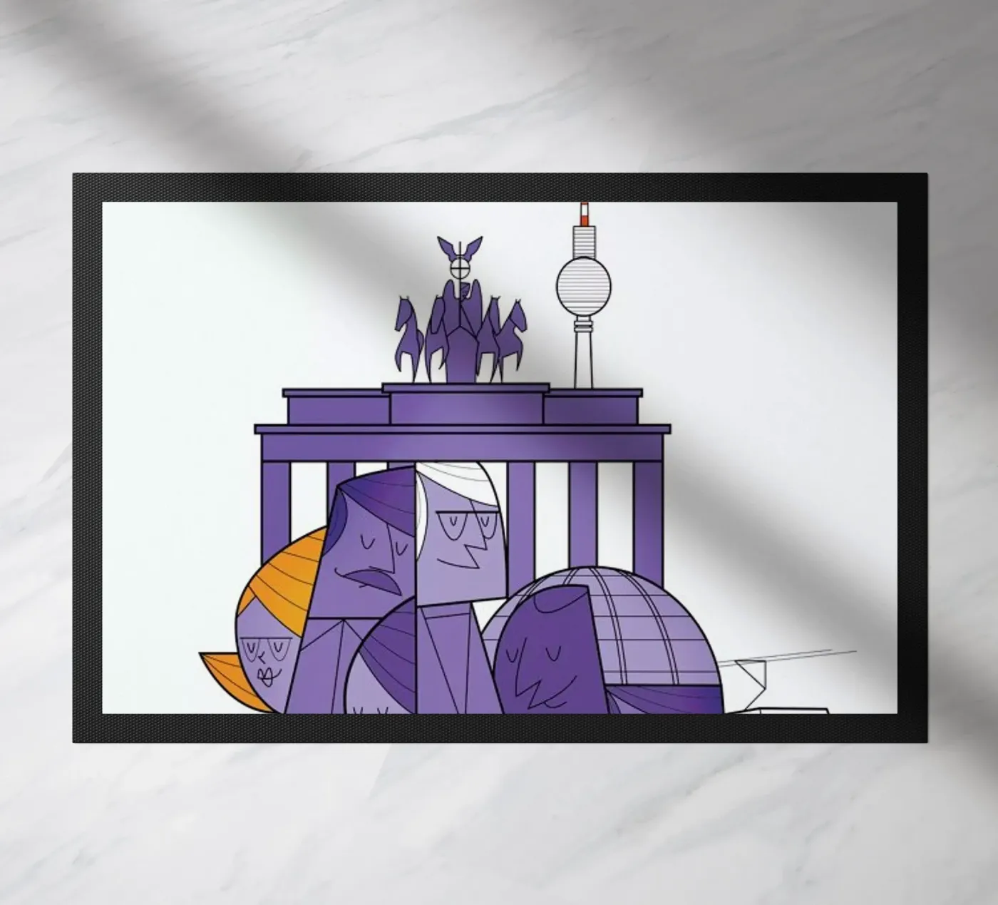 Berlin Fußmatte von Ale Giorgini