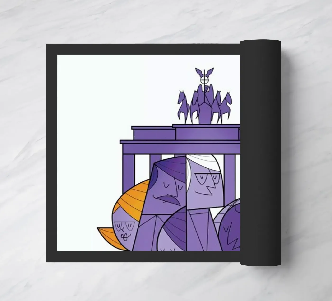 Berlin Fußmatte von Ale Giorgini