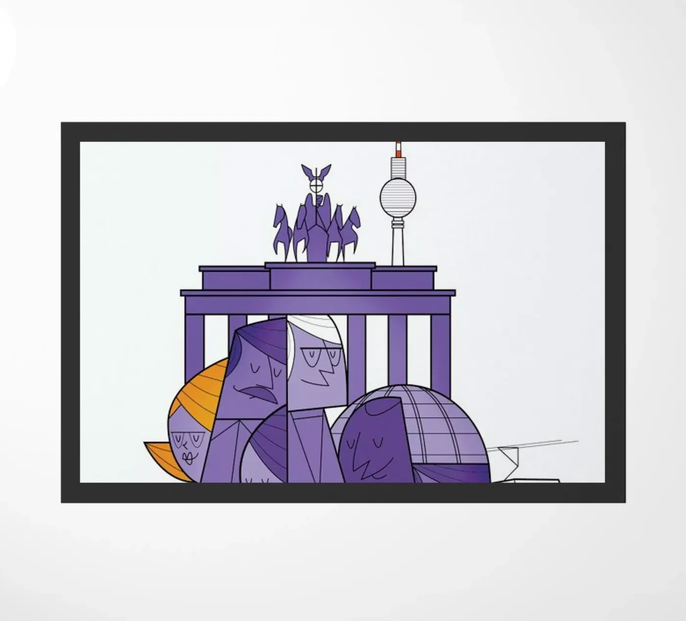 Berlin deurmat van Ale Giorgini