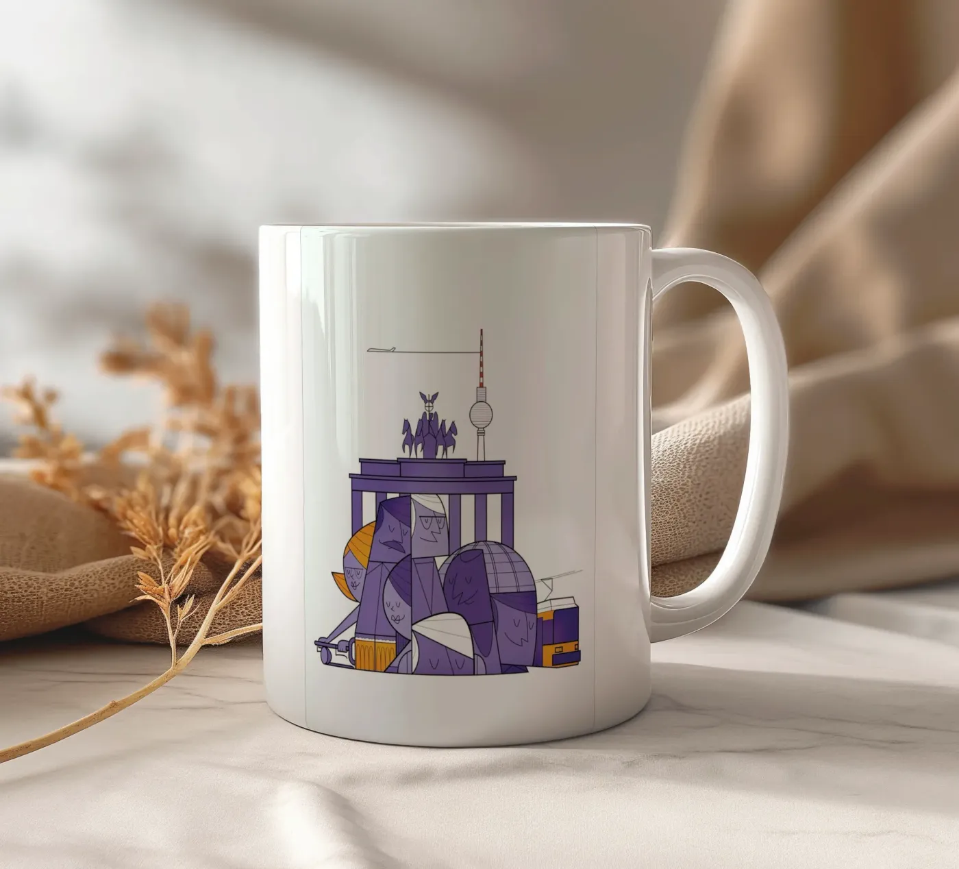 Berlin ceramic mug by Ale Giorgini