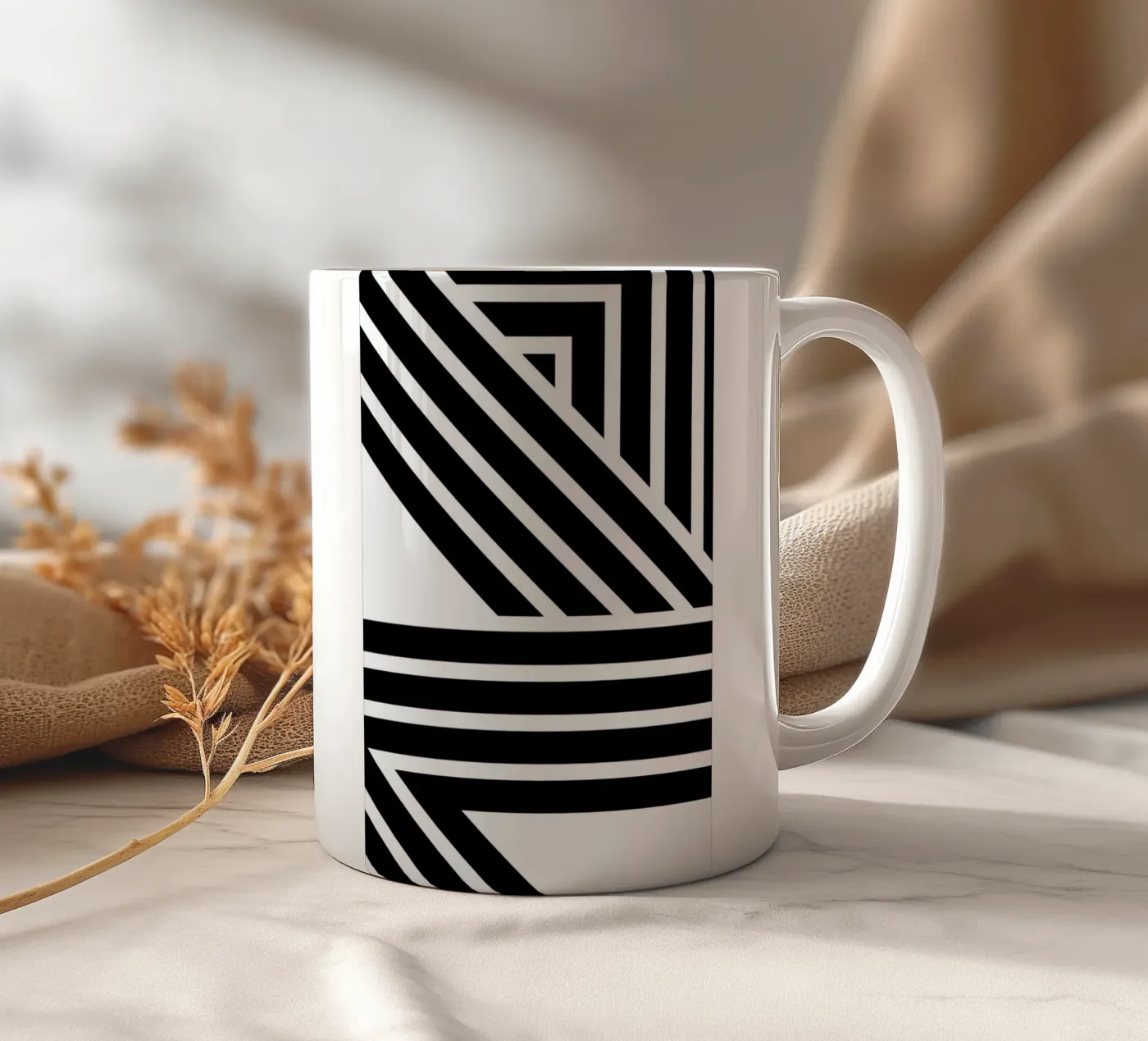 Starlines 2 ceramic mug by Three Of The Possessed