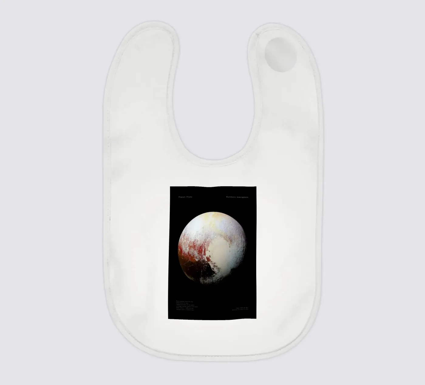 Pluto, NASA Babylätzchen von Vintage by JUNIQE