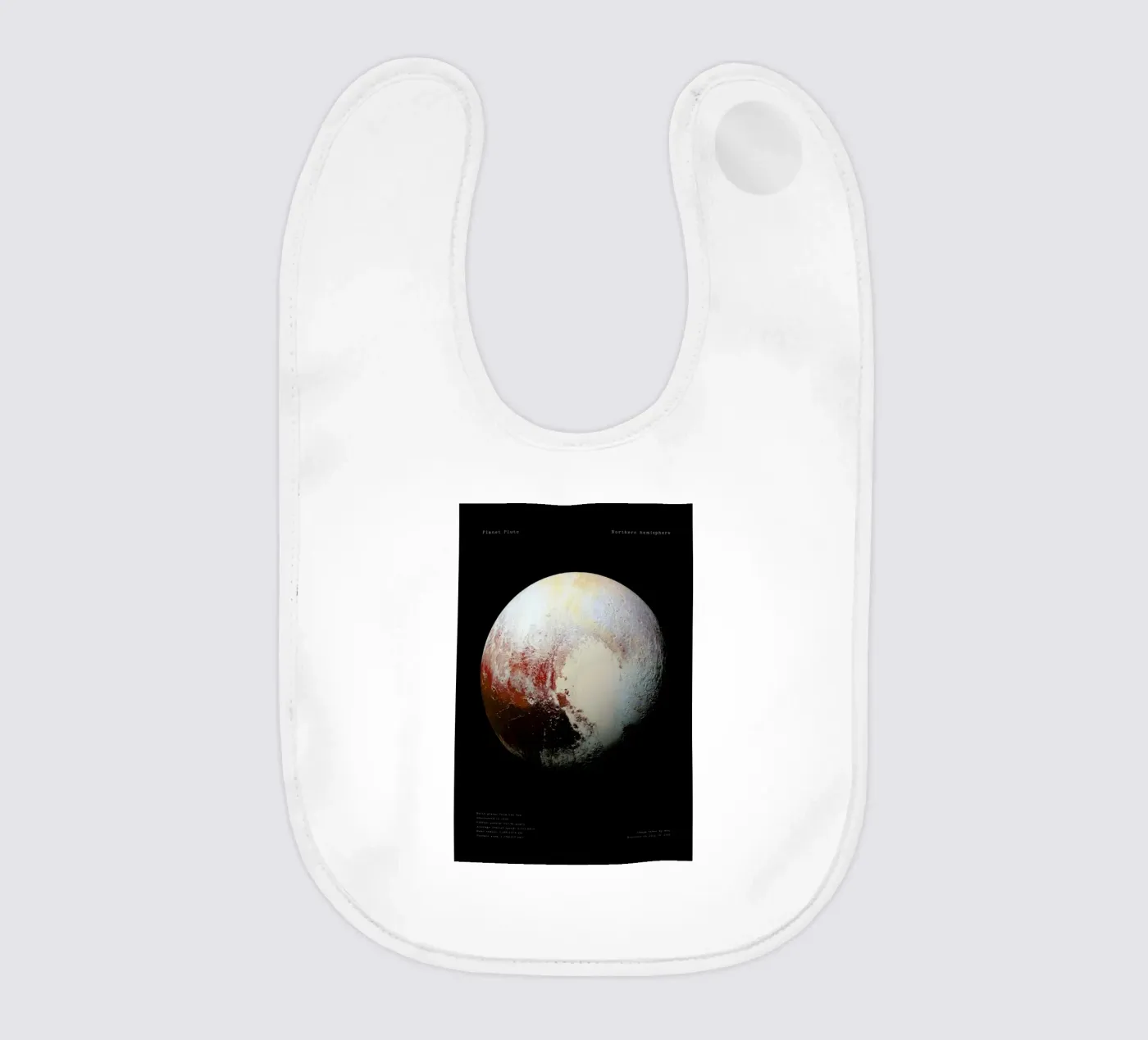Pluto, NASA Babylätzchen von Vintage by JUNIQE