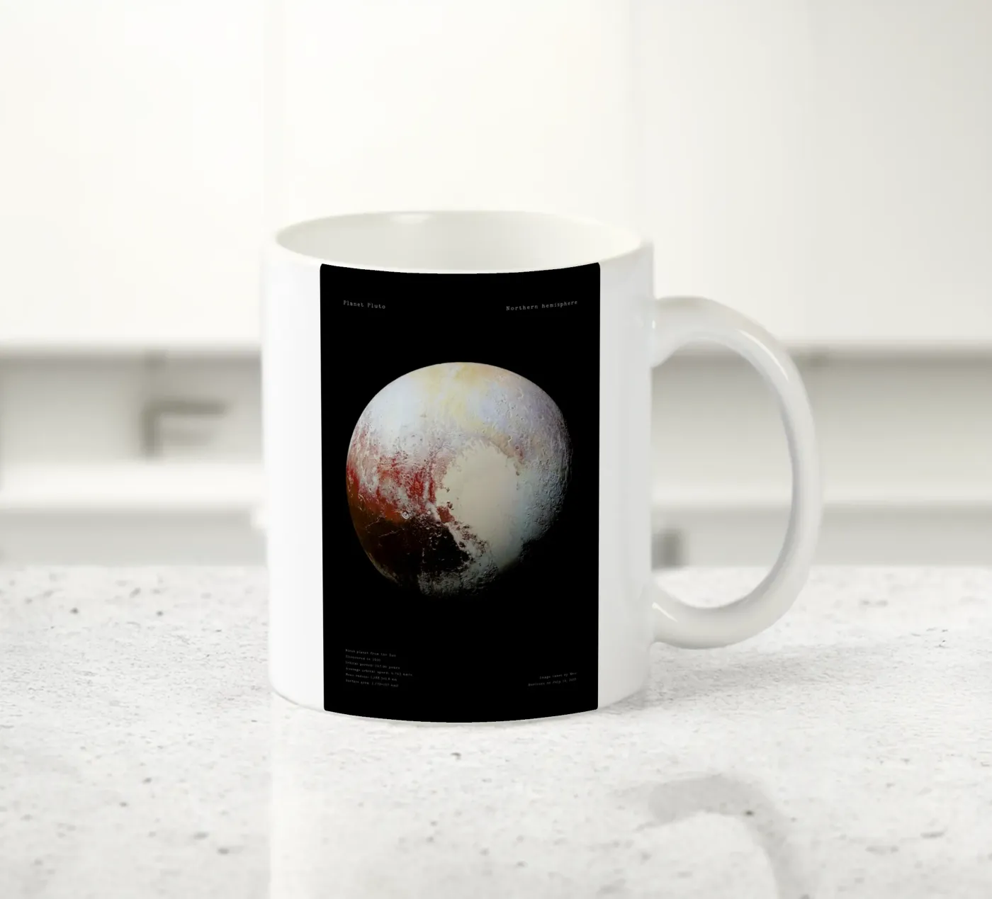 Pluto, NASA ceramic mug by Vintage by JUNIQE