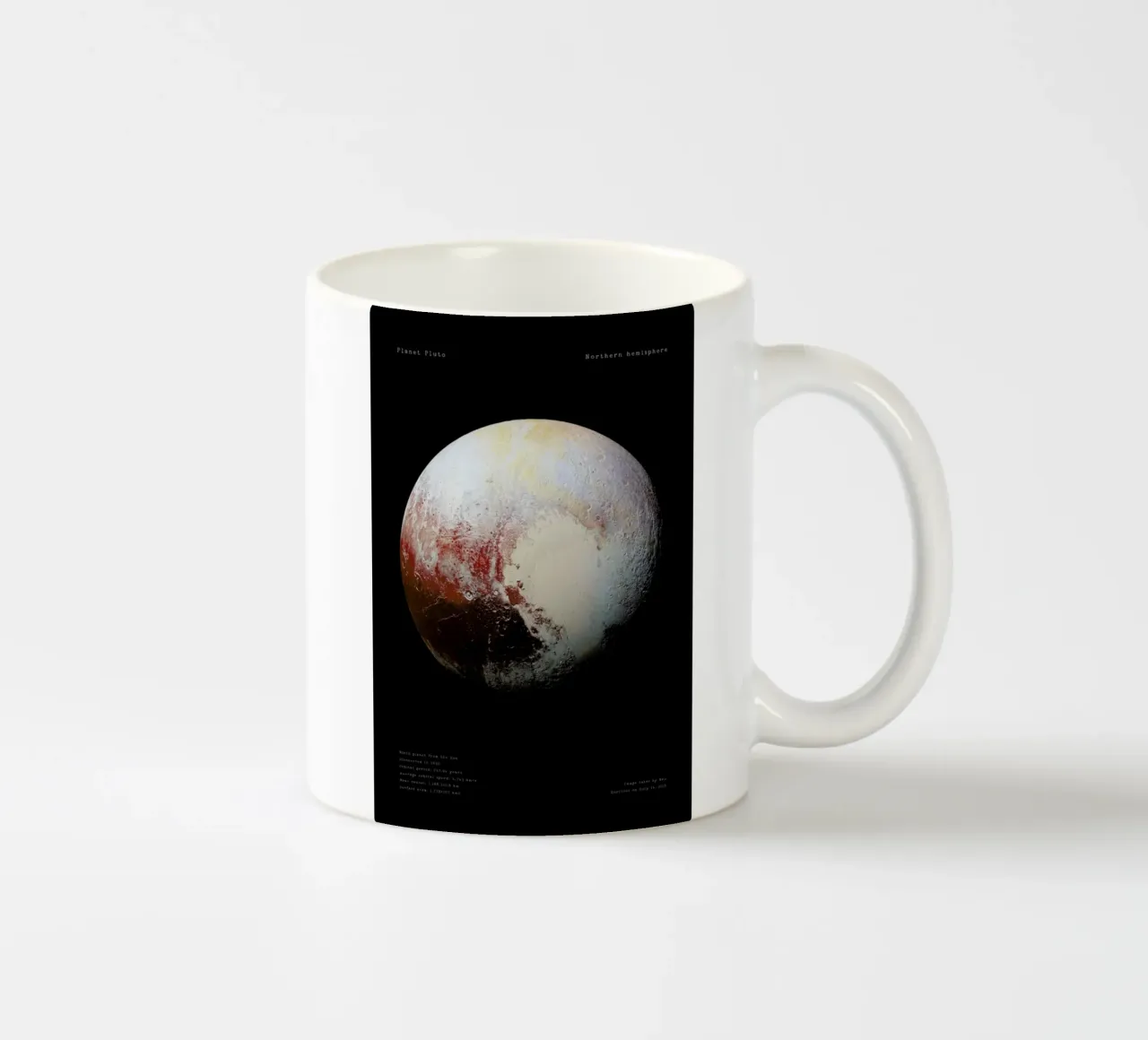 Pluto, NASA tazza in ceramica da Vintage by JUNIQE