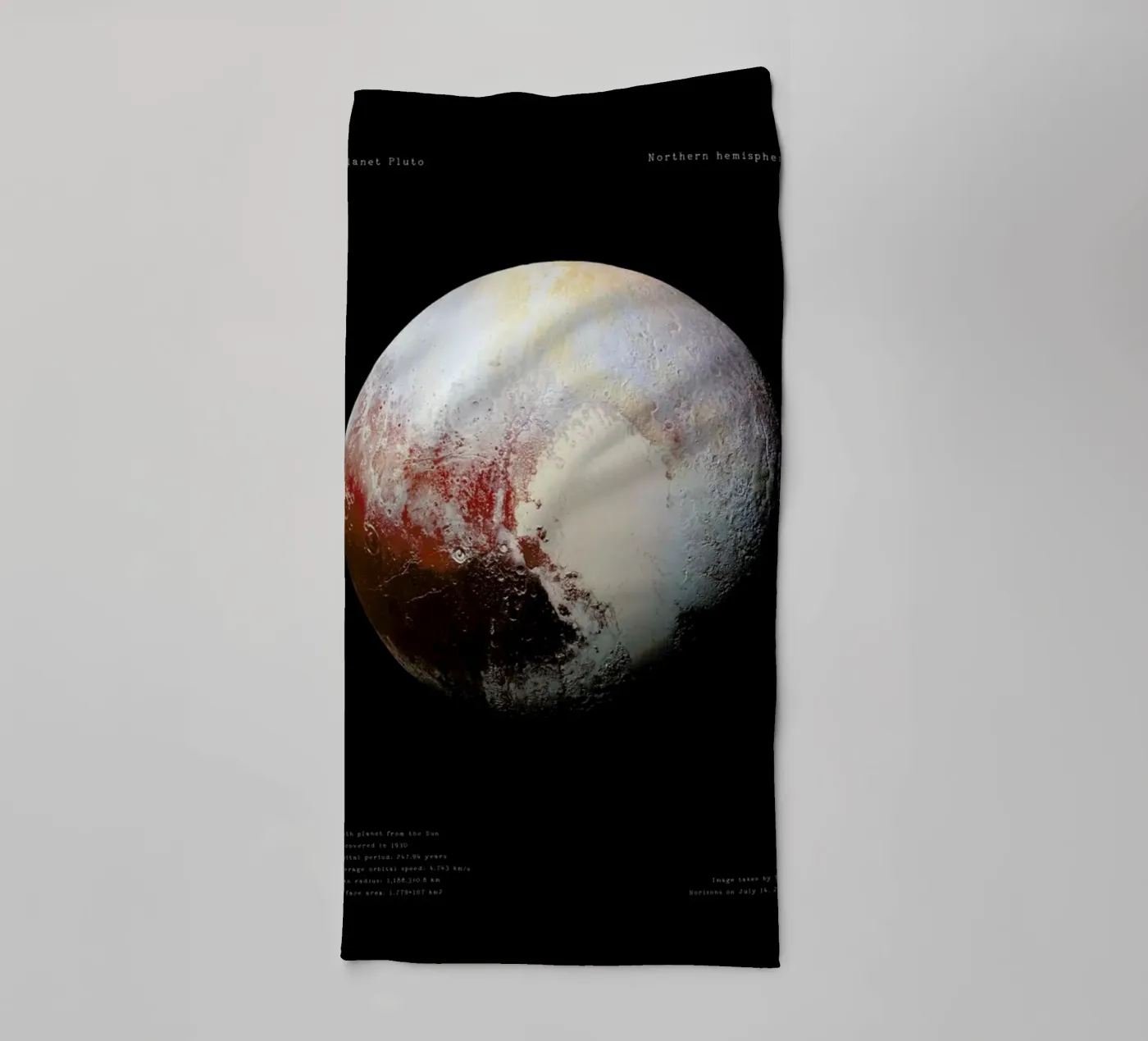 Pluto, NASA towel by Vintage by JUNIQE