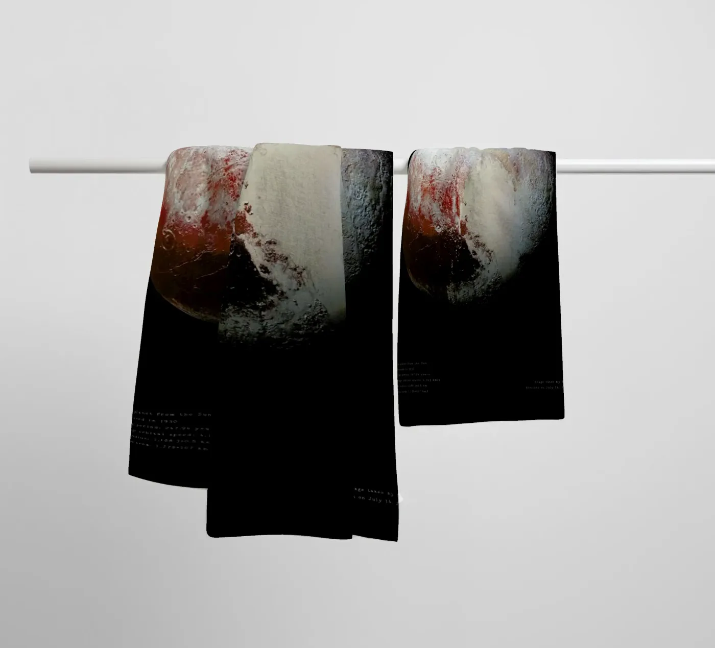 Pluto, NASA towel by Vintage by JUNIQE