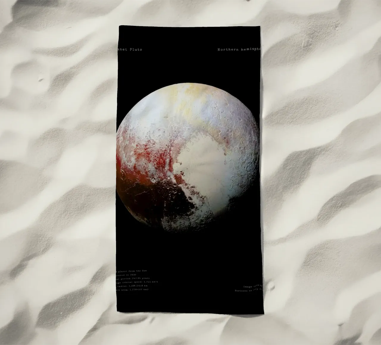 Pluto, NASA telo mare da Vintage by JUNIQE