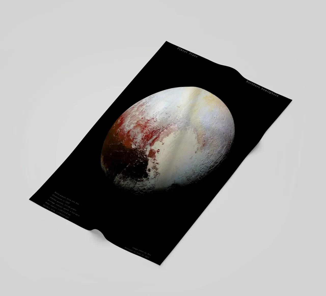 Pluto, NASA telo mare da Vintage by JUNIQE