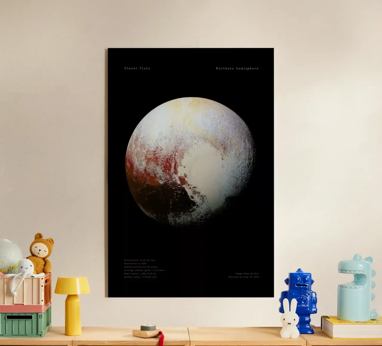 Pluto, NASA plexiglass da Vintage by JUNIQE