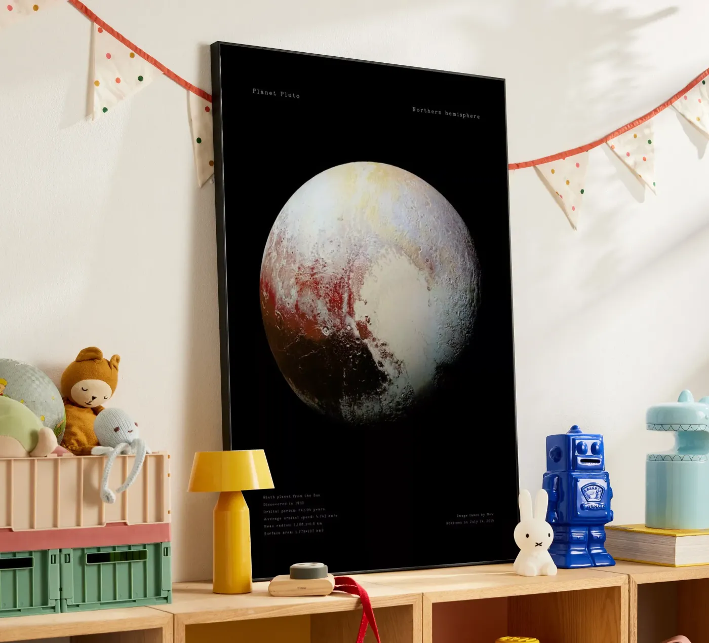 Pluto, NASA forex plate by Vintage by JUNIQE