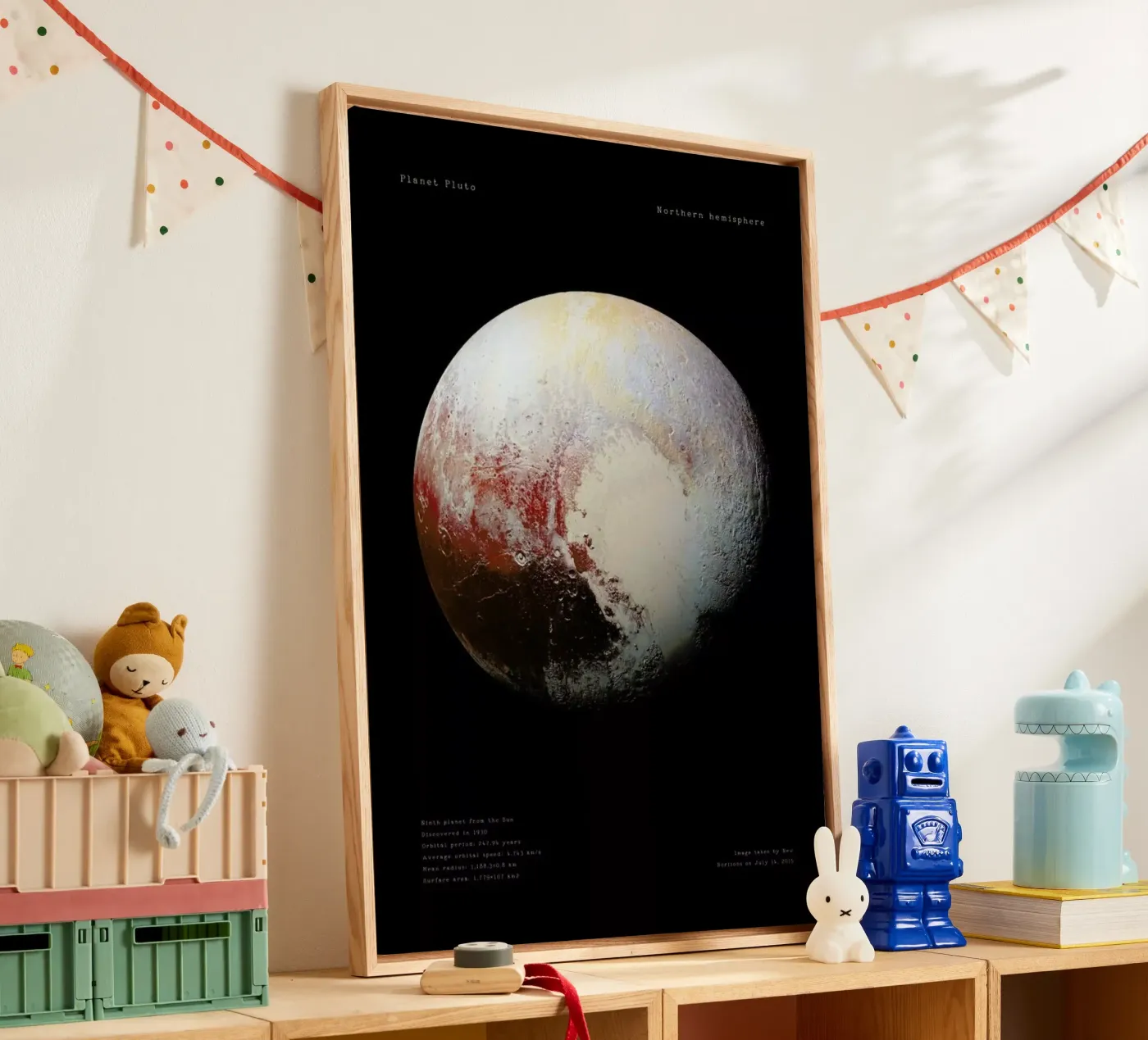 Pluto, NASA tela da Vintage by JUNIQE