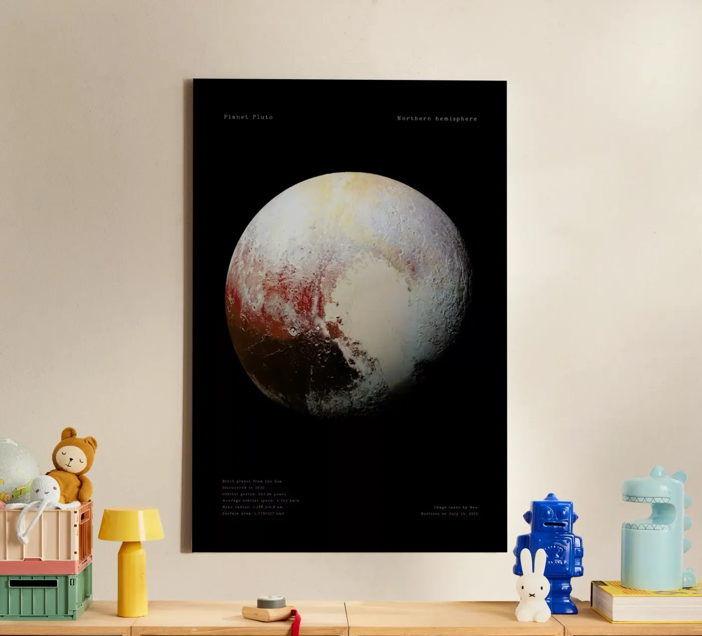 Pluto, NASA tela da Vintage by JUNIQE