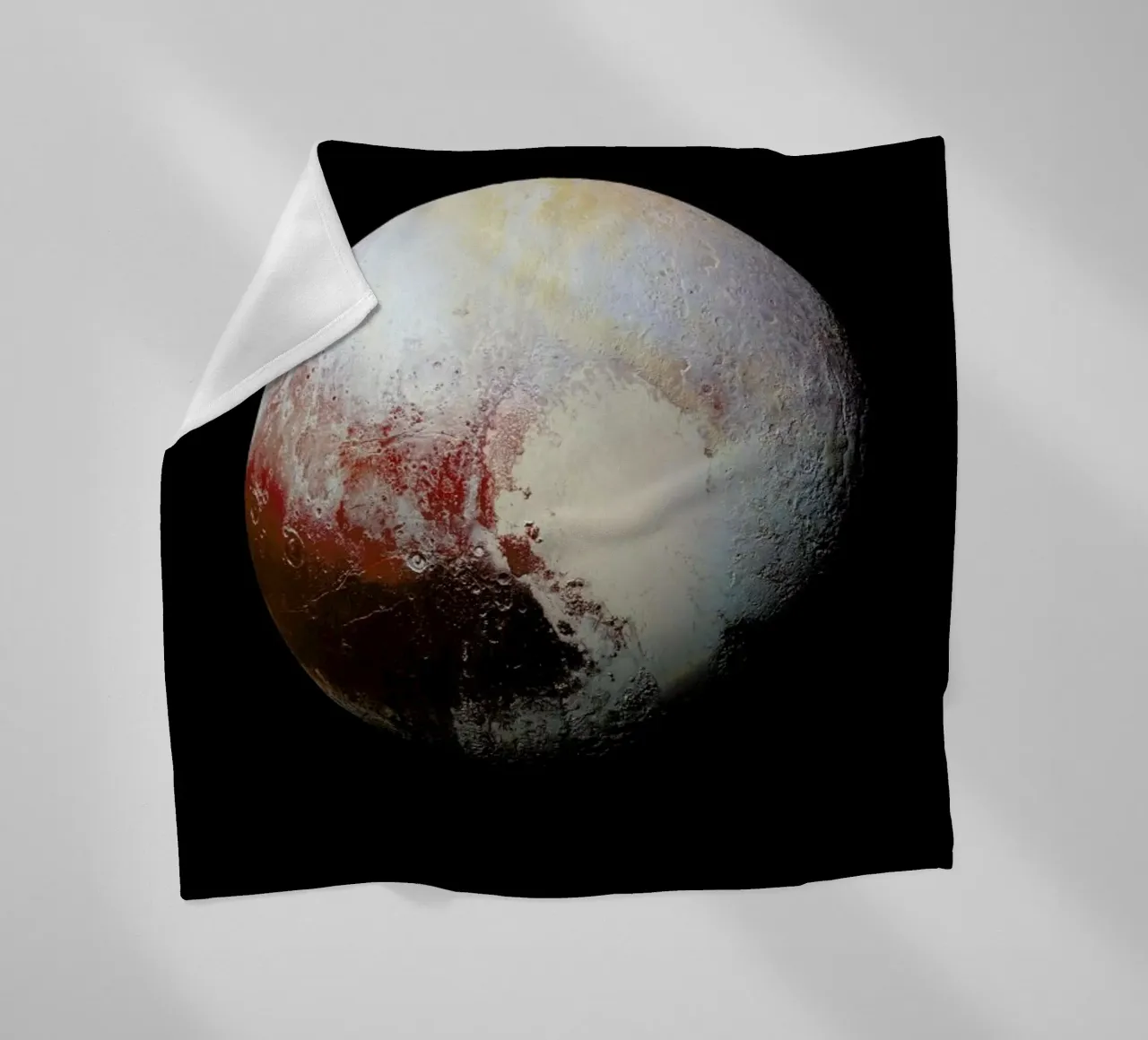 Pluto, NASA fleecedeken van Vintage by JUNIQE