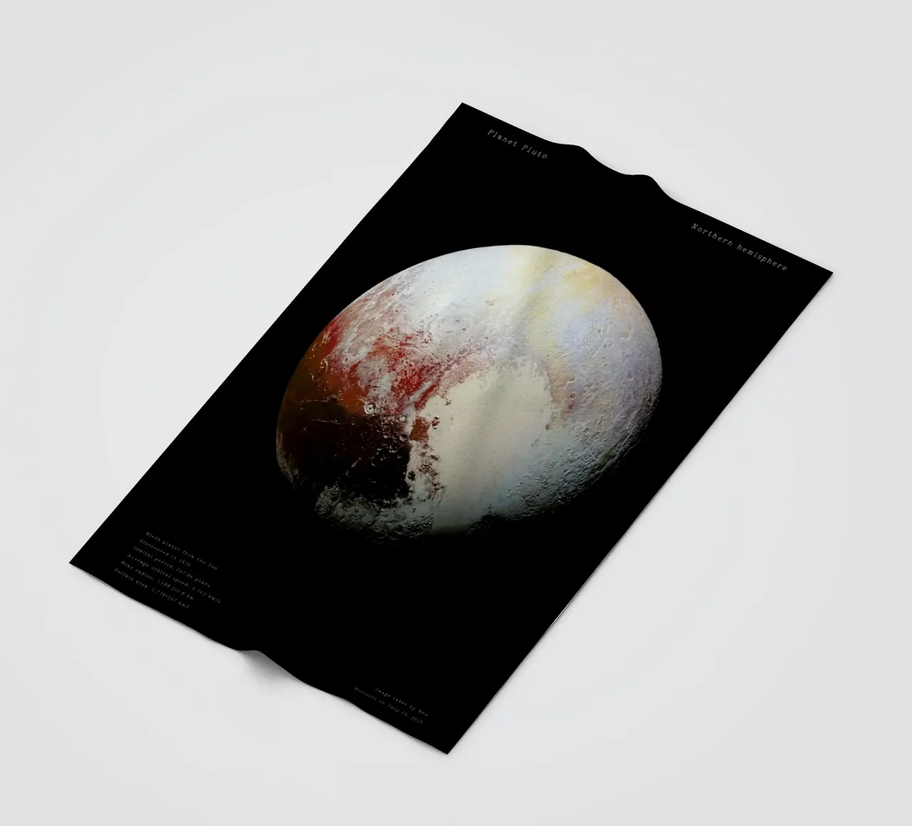 Pluto, NASA fleecedeken van Vintage by JUNIQE