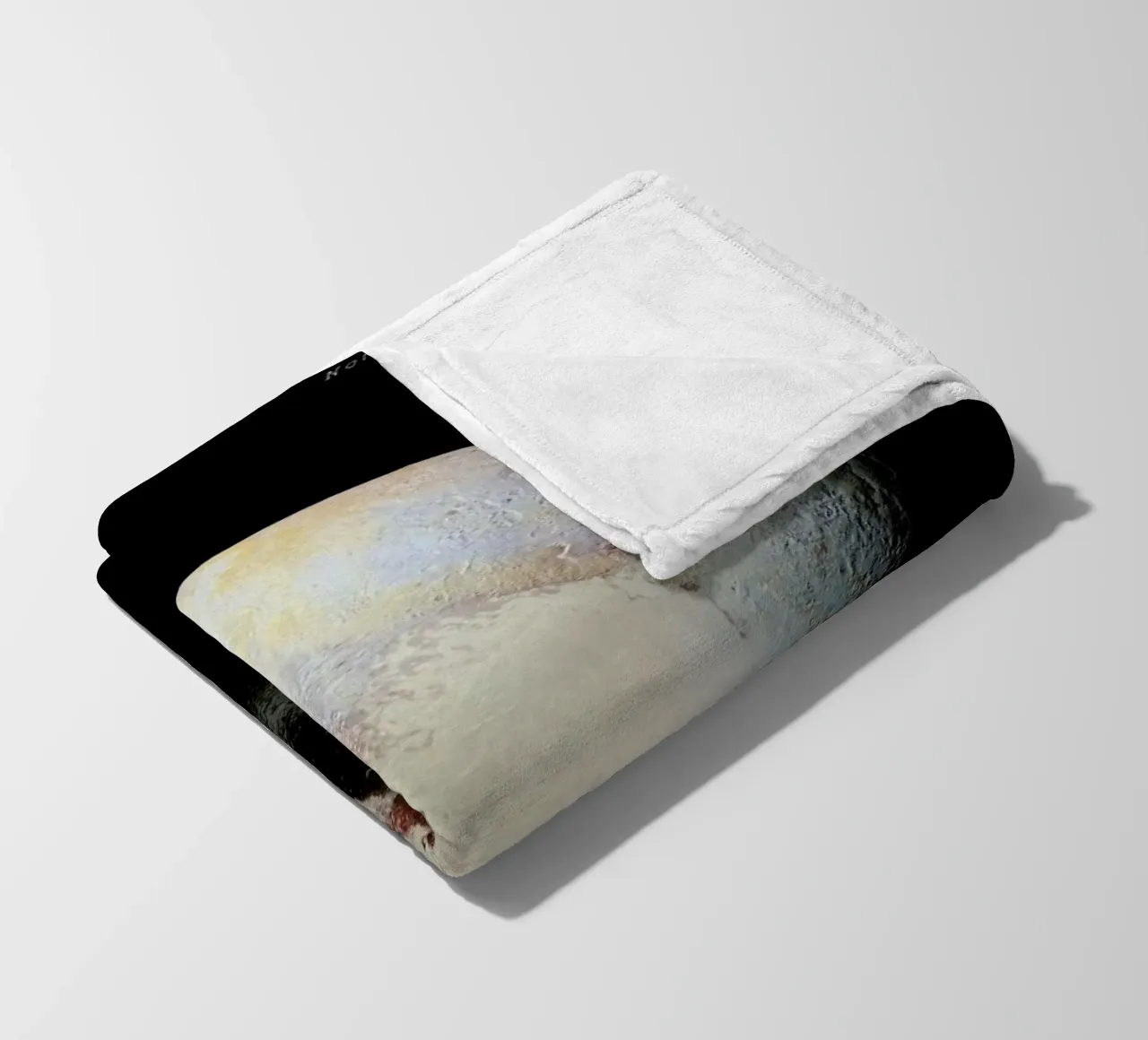 Pluto, NASA fleecedeken van Vintage by JUNIQE