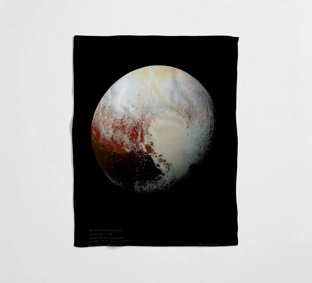 Pluto, NASA fleecedeken van Vintage by JUNIQE