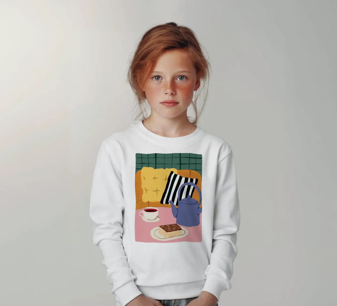 Divano a strisce Teatime felpa bambino da Dawn Light