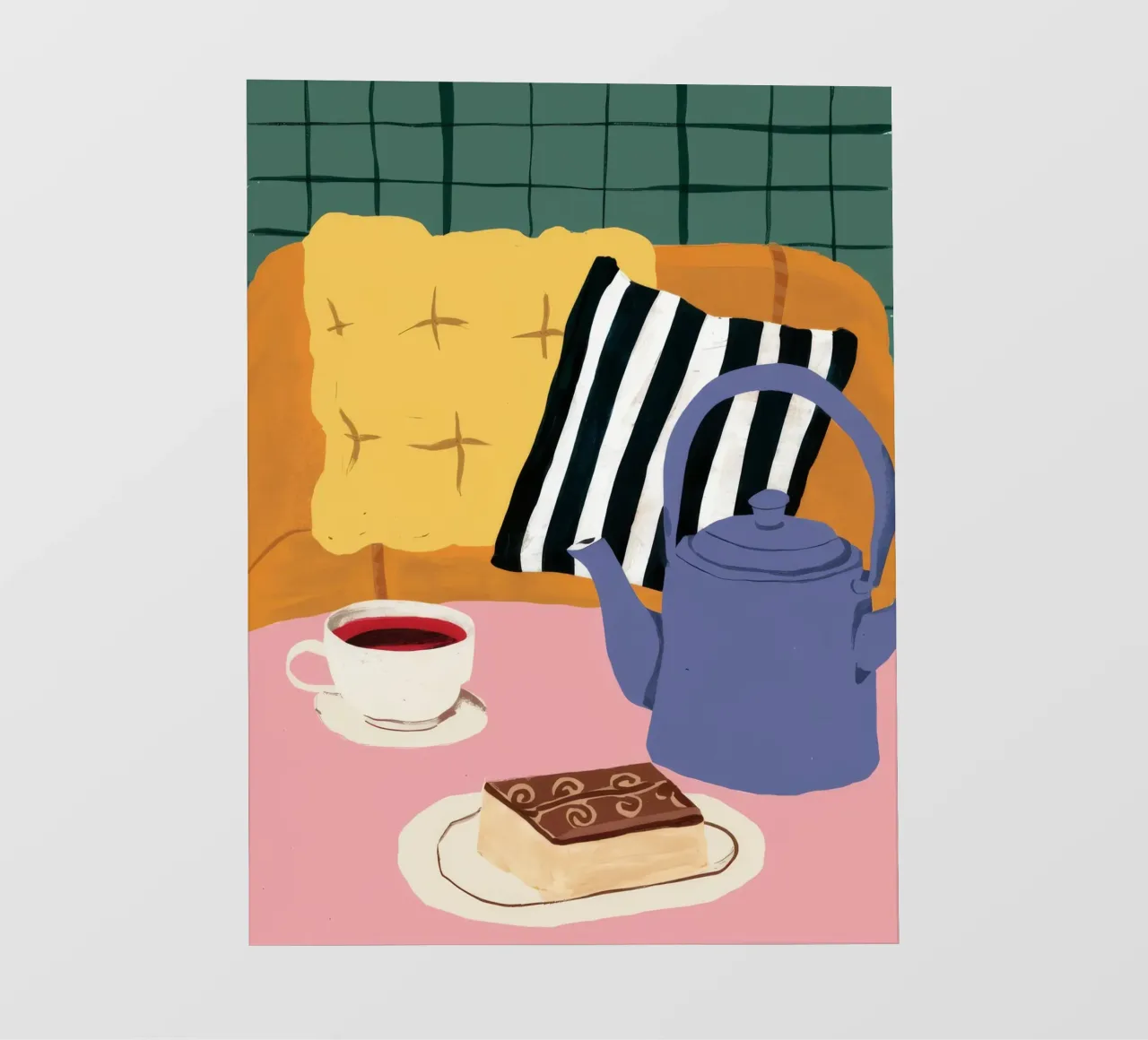 Divano a strisce Teatime telo in pvc da Dawn Light